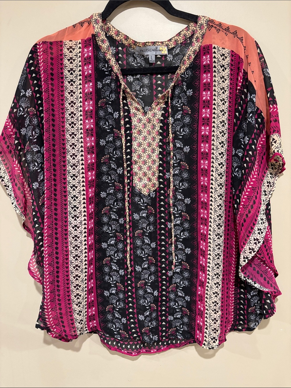 Anthro boho poncho style top
